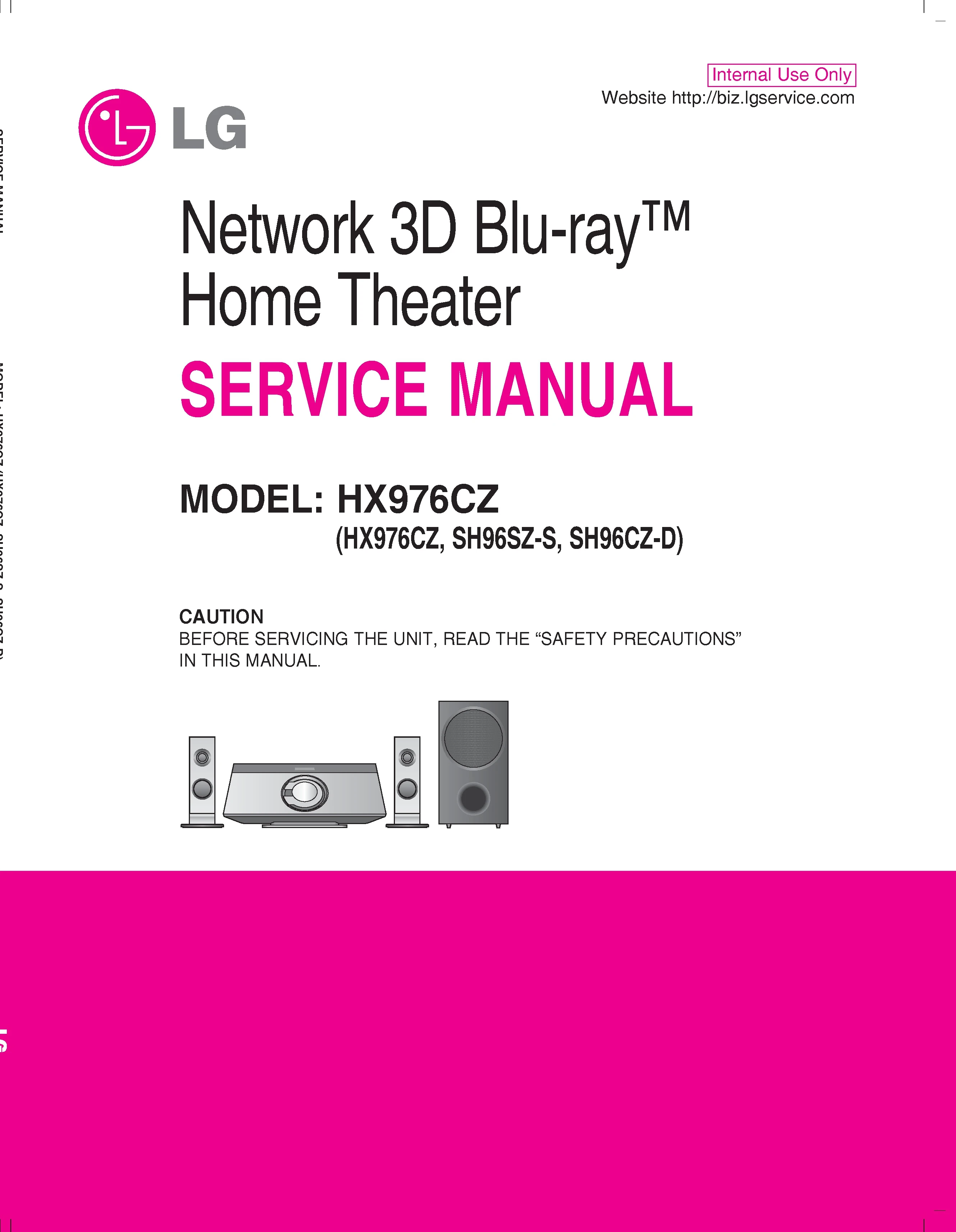 Lg hx976cz service manual cover