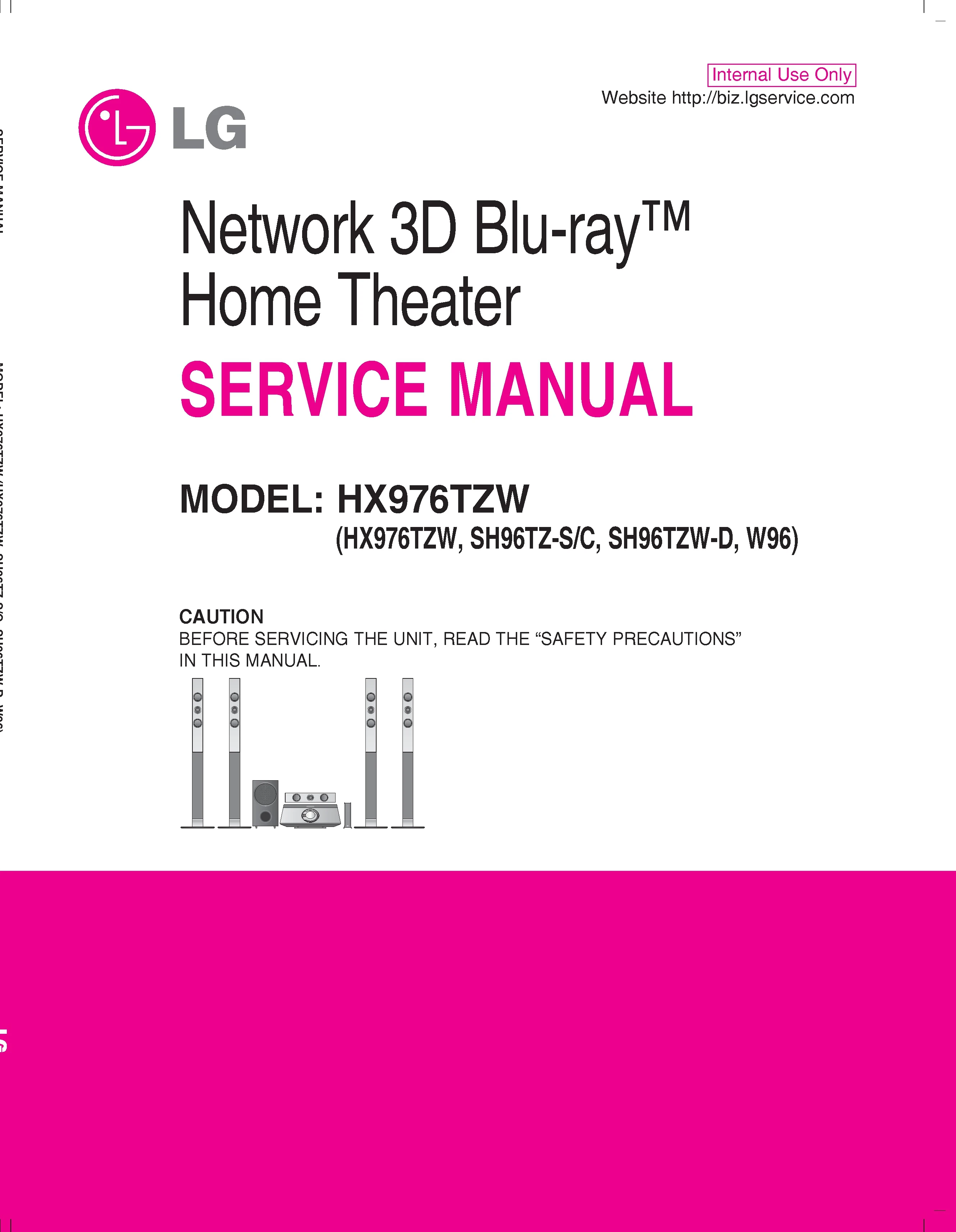 Lg hx976tzw service manual cover