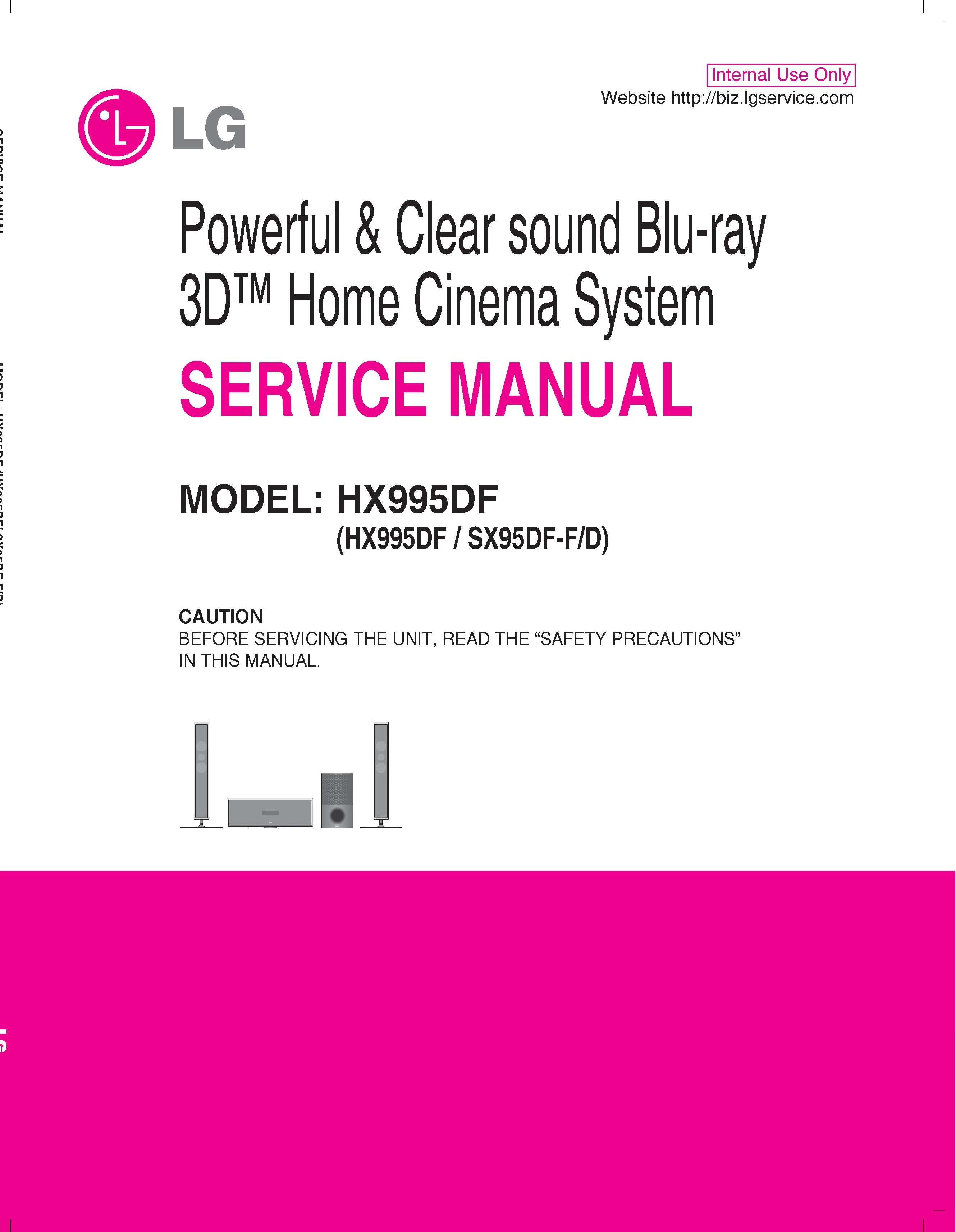 Lg hx995df service manual cover