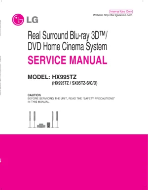 Lg hx995tz service manual cover
