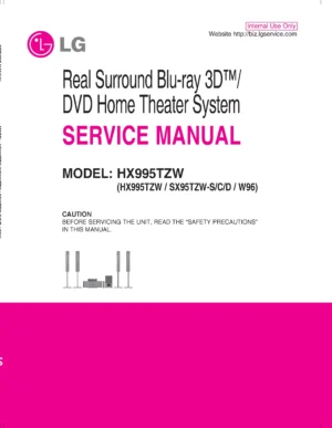 Lg hx995tzw service manual cover