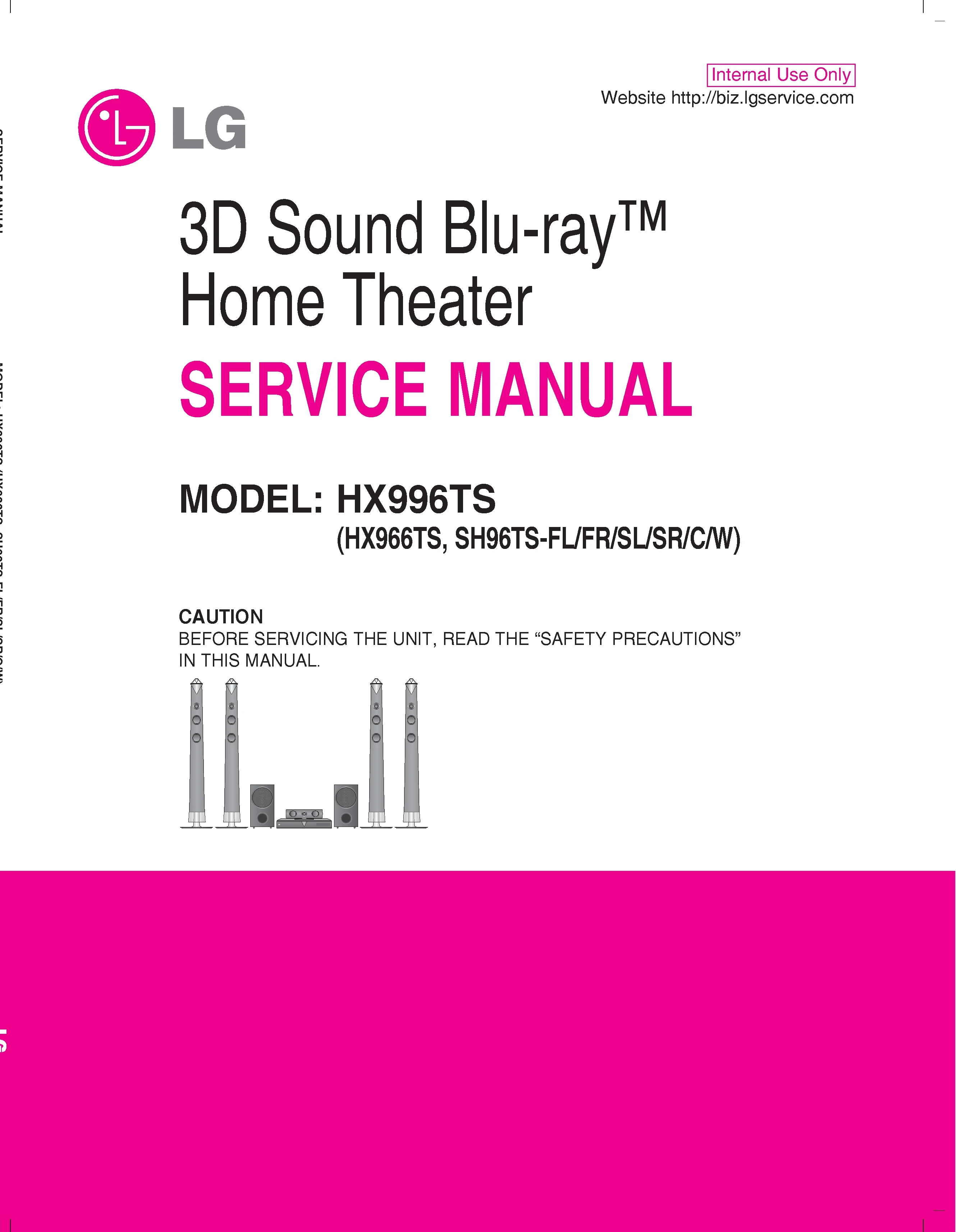 Lg hx996ts service manual cover