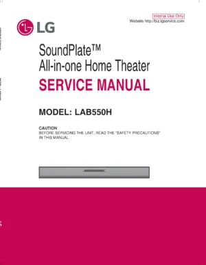 Lg lab550h service manual cover