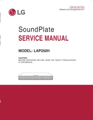 Lg lap250h service manual cover