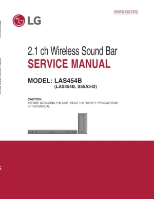 Lg las454b service manual cover