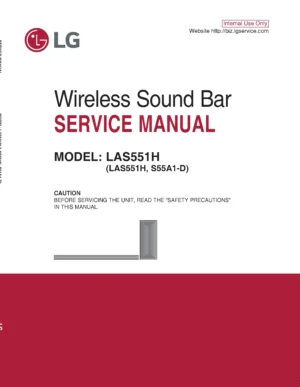 Lg las551h service manual cover
