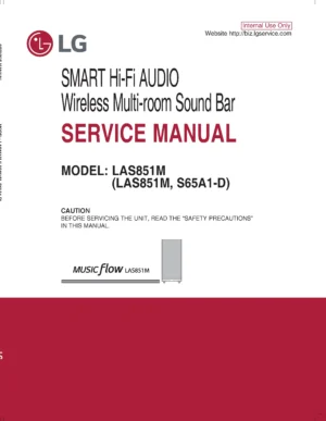 Lg las851m service manual cover