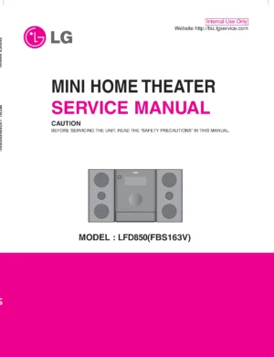 Lg lfd850 service manual cover