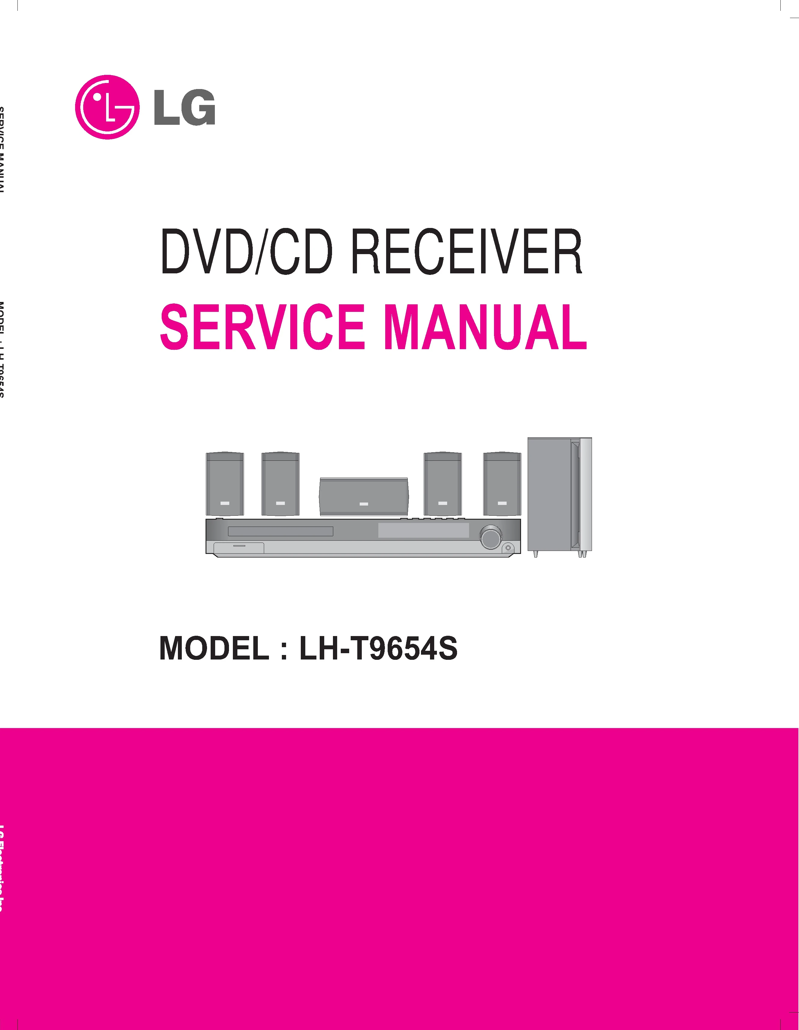 Lg lh t9654s service manual cover