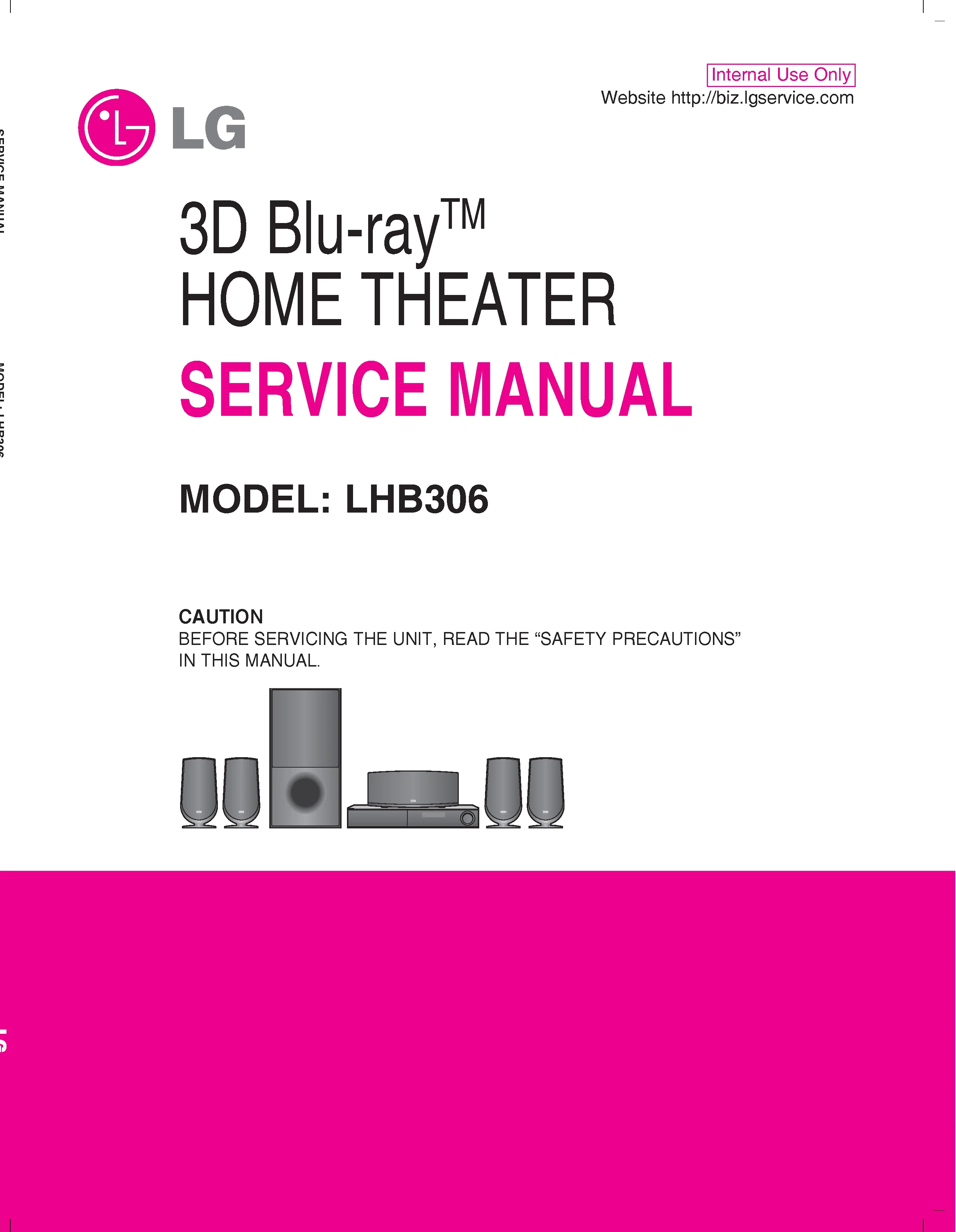Lg lhb306 service manual cover
