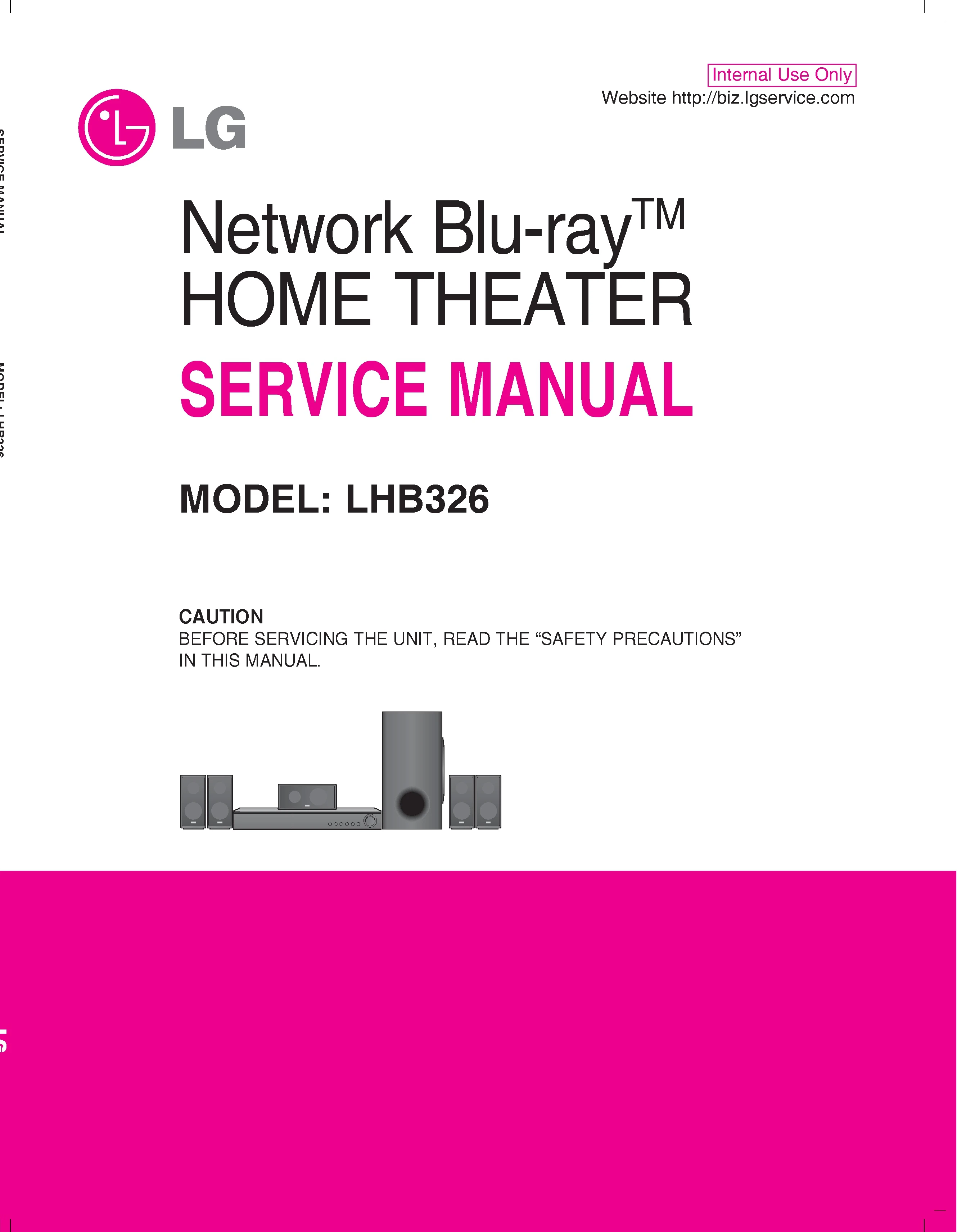 Lg lhb326 service manual cover