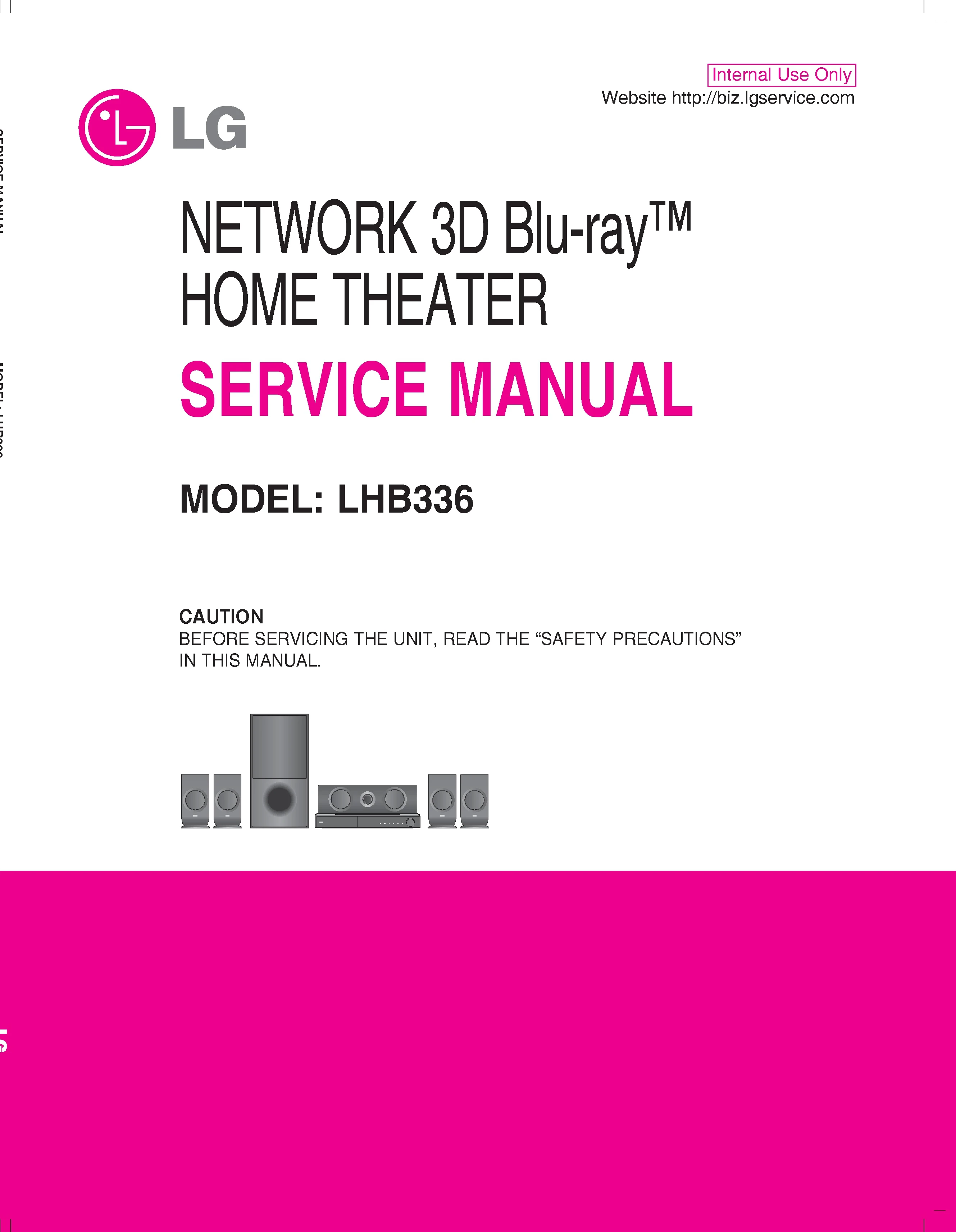 Lg lhb336 service manual cover