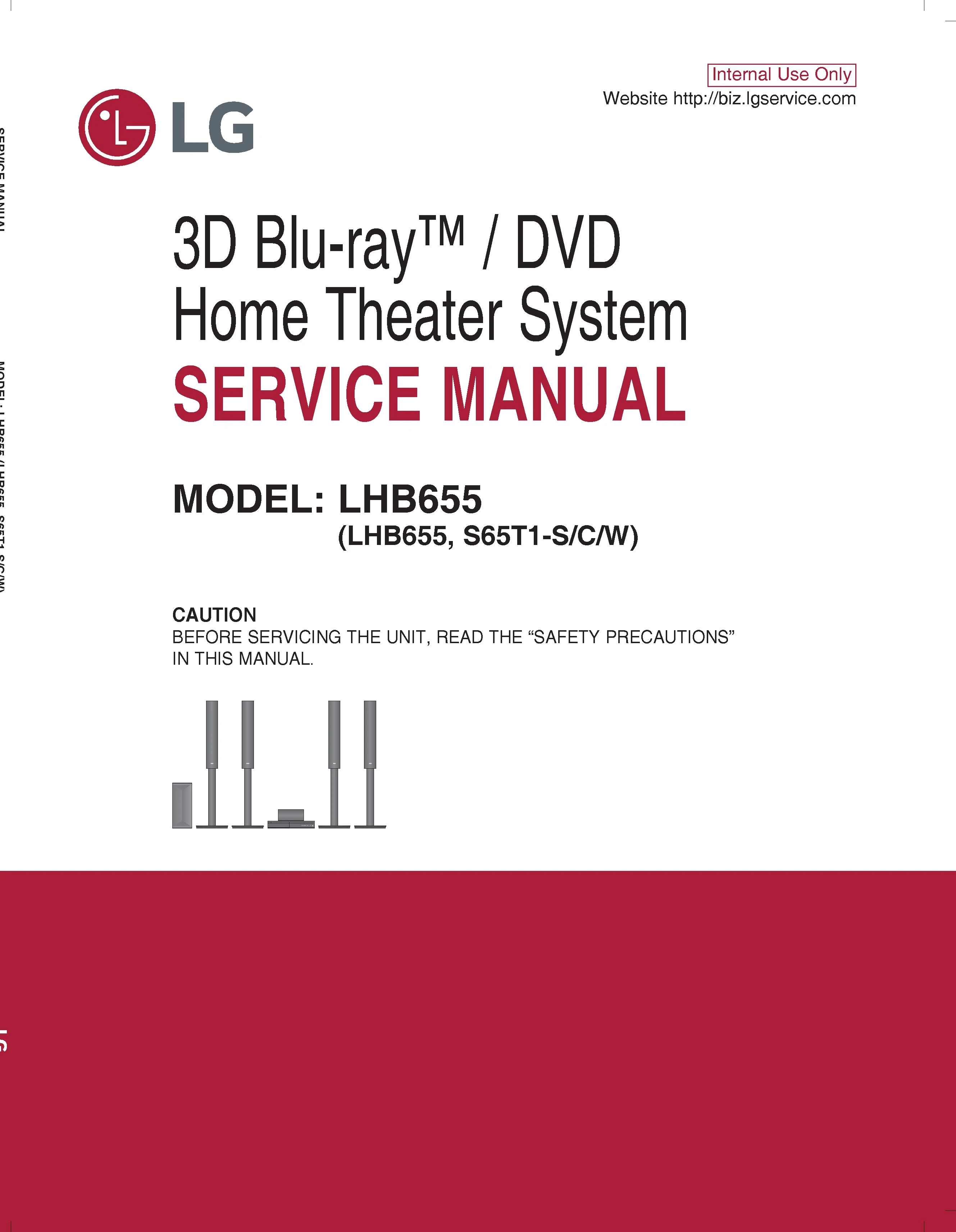Lg lhb655 service manual cover