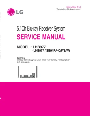 Lg lhb977 service manual cover