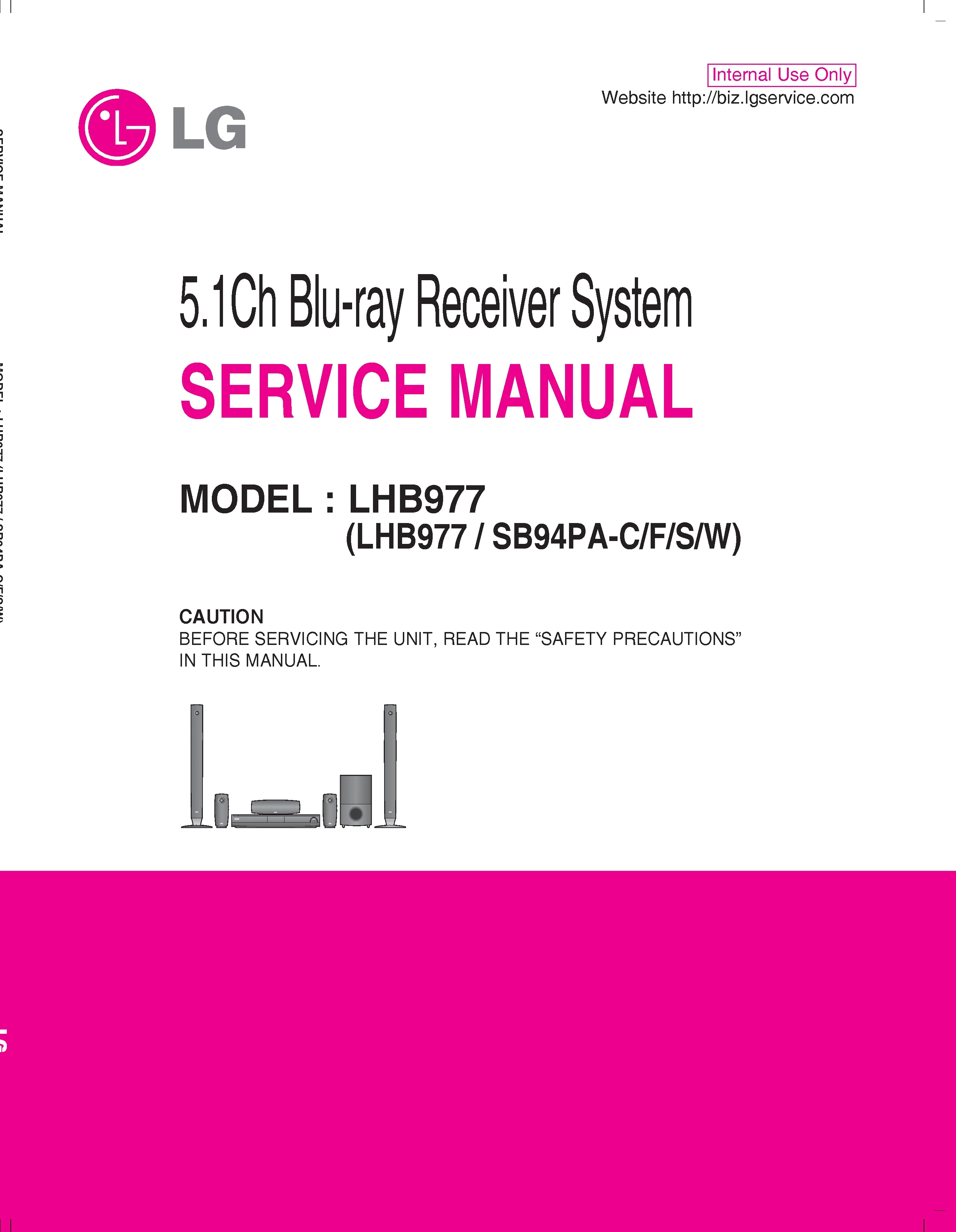 Lg lhb977 service manual cover