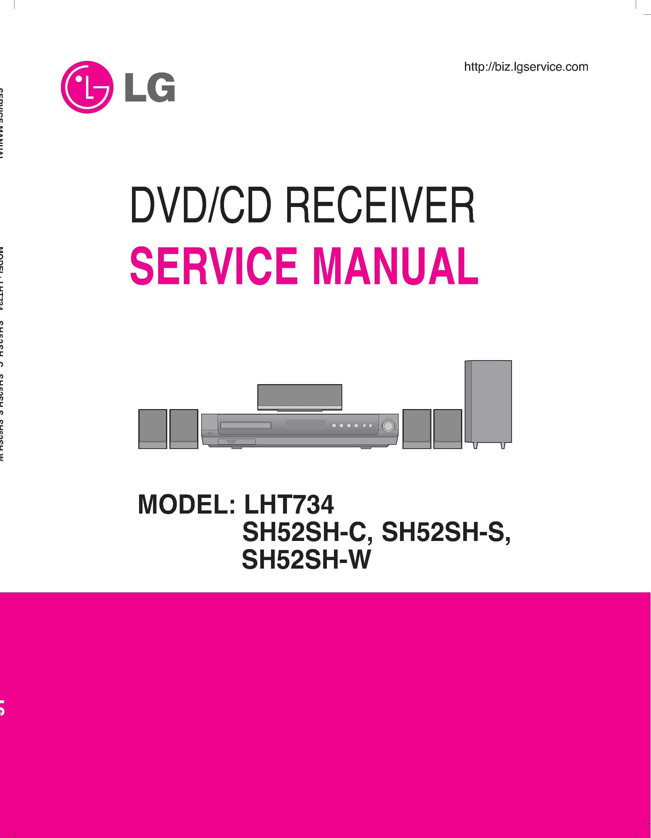 Lg lht734 service manual cover
