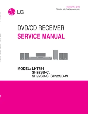 Lg lht754 service manual cover