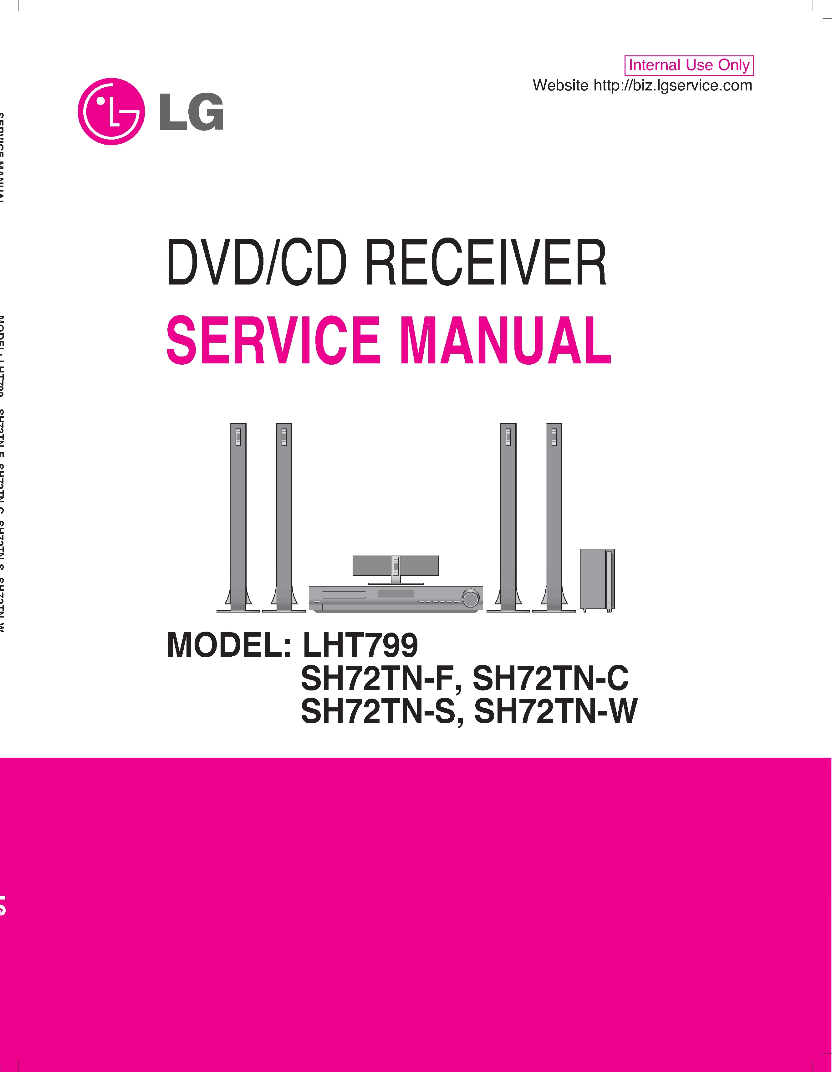 Lg lht799 service manual cover