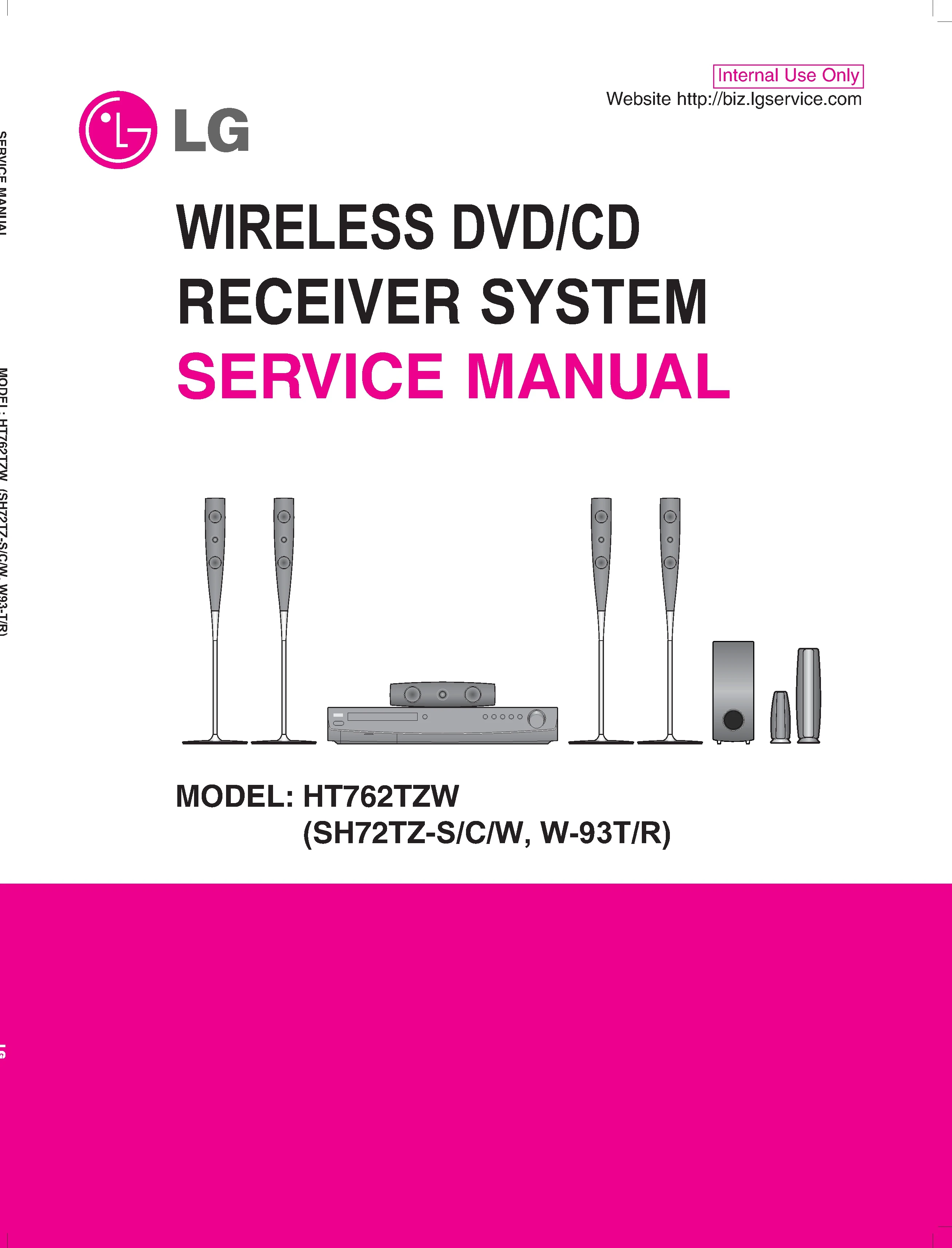 Lg lht888 service manual cover