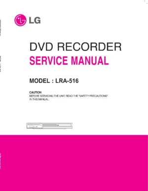 Lg lra 516 service manual cover