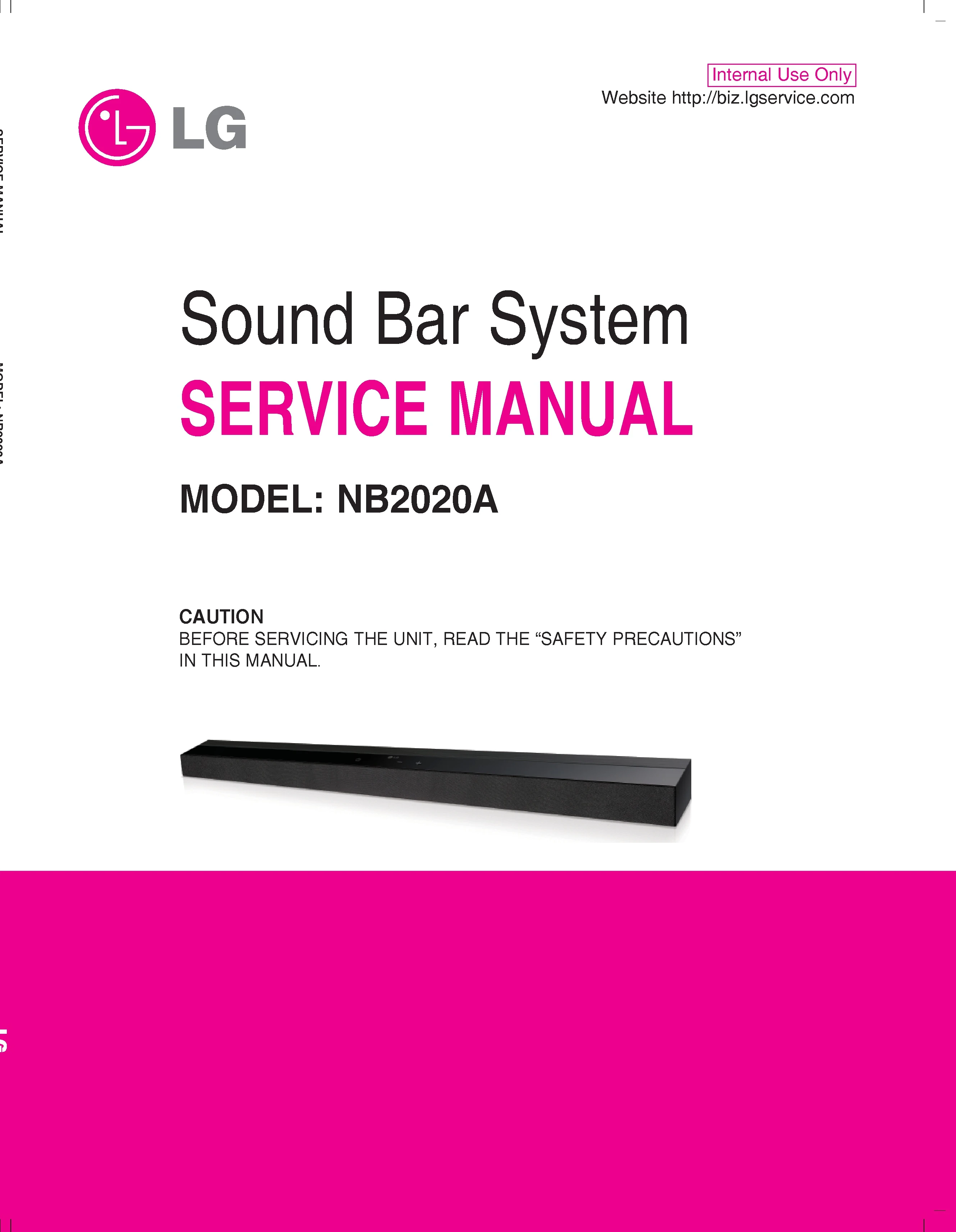 Lg nb2020a service manual cover