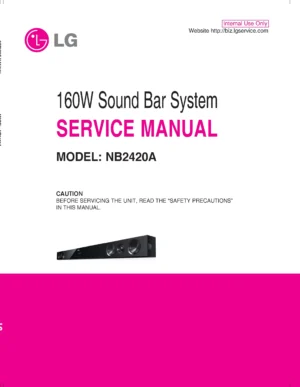 Lg nb2420a service manual cover