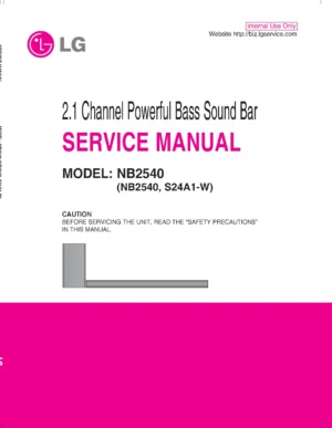 Lg nb2540 service manual cover
