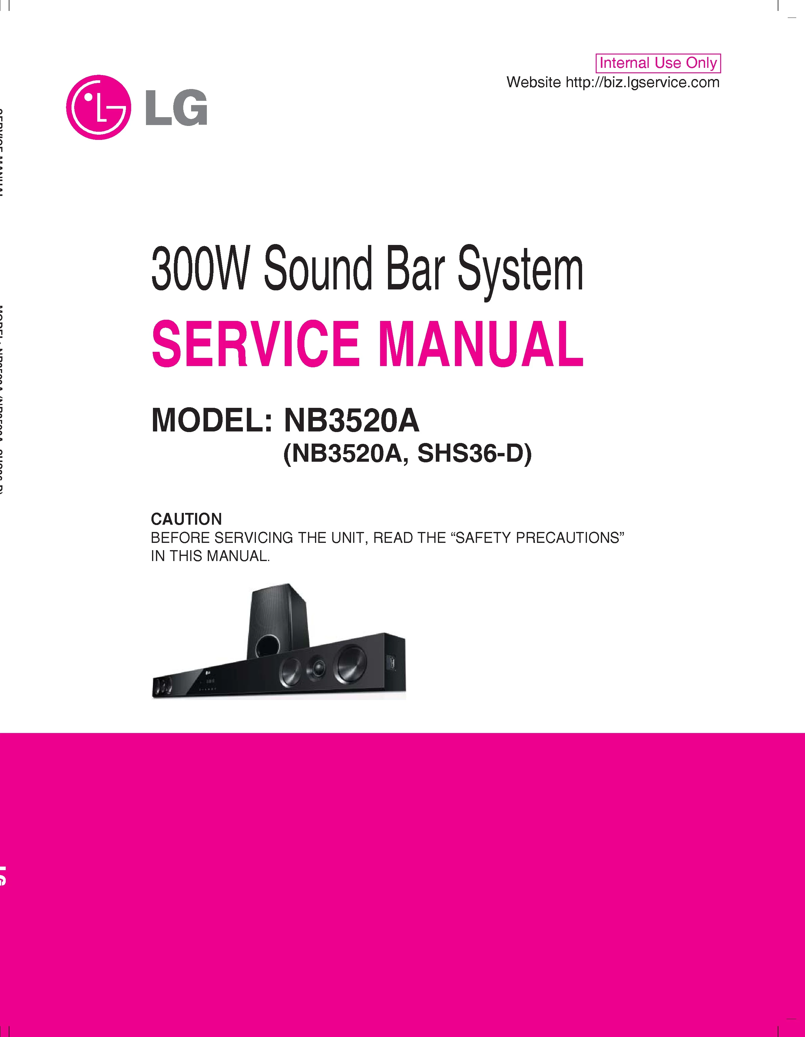 Lg nb3520a service manual cover