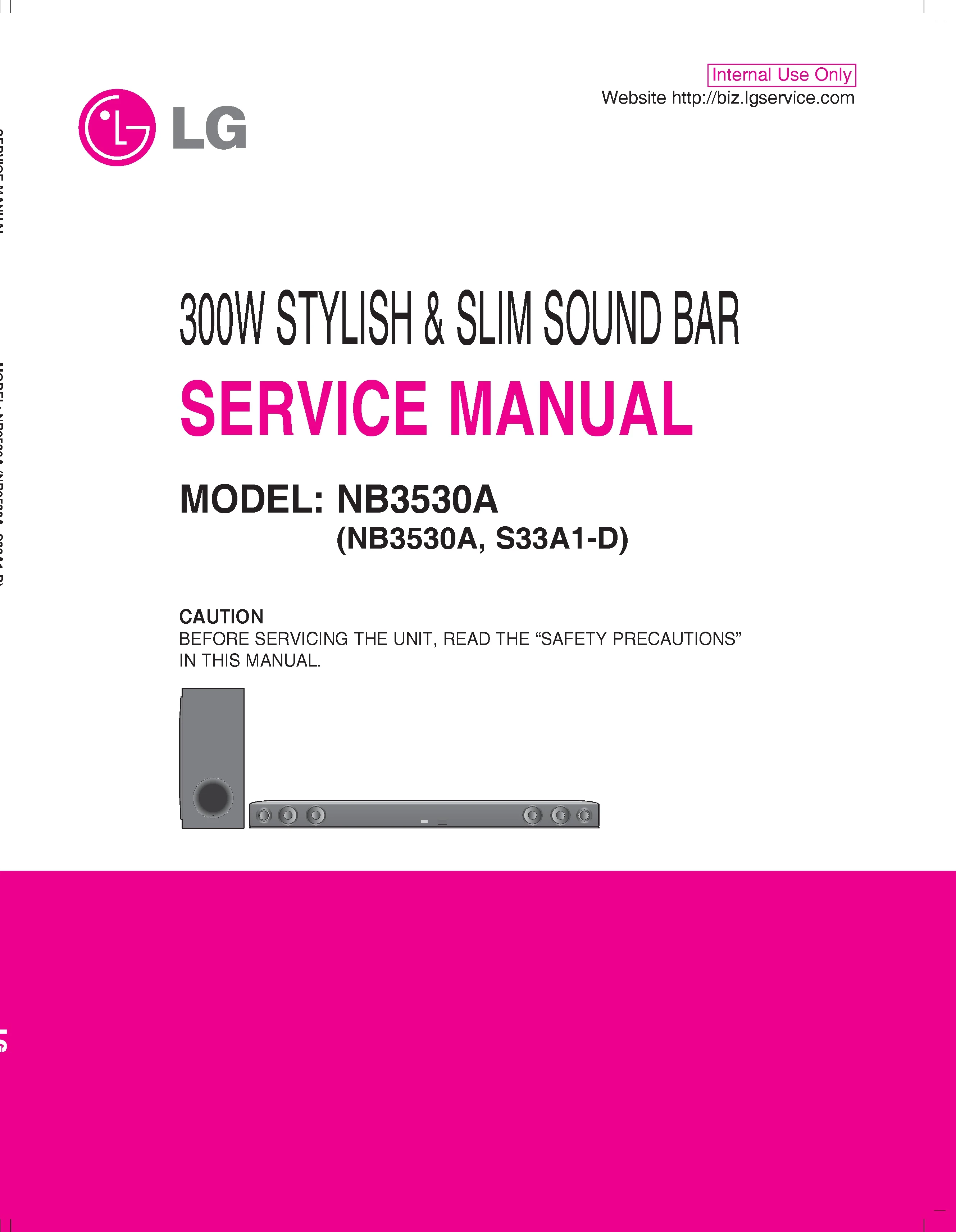 Lg nb3530a service manual cover