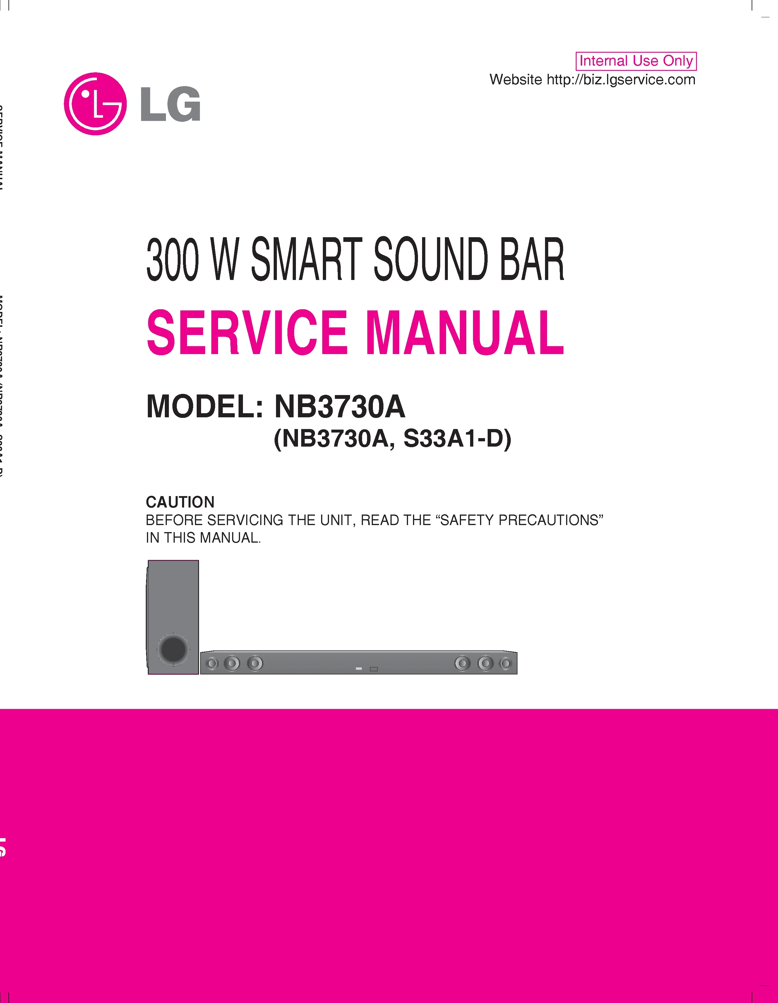 Lg nb3730a service manual cover
