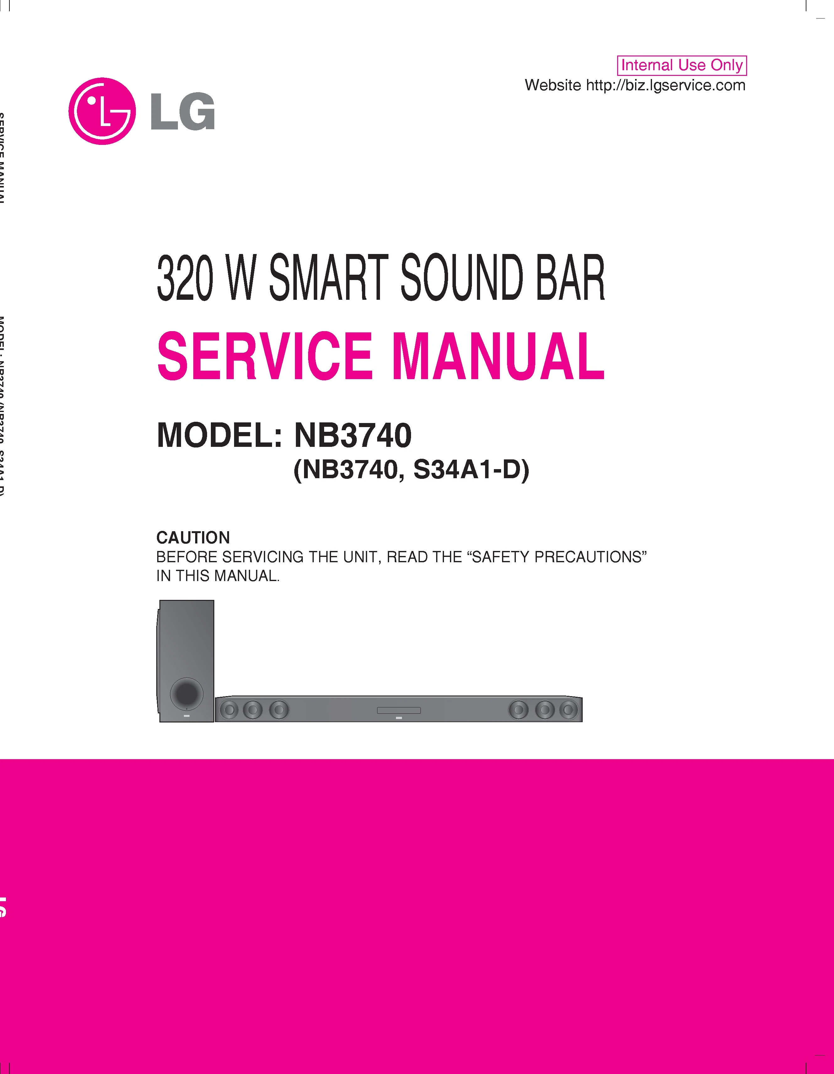 Lg nb3740 service manual cover