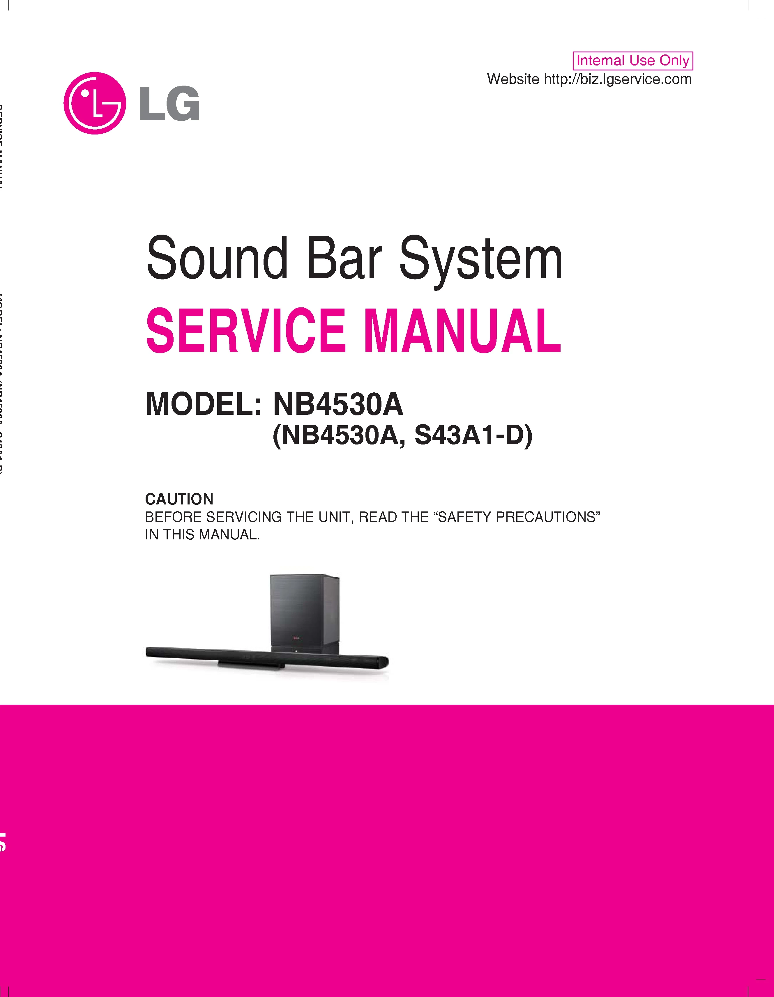 Lg nb4530a service manual cover
