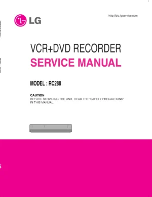 Lg rc288 service manual cover