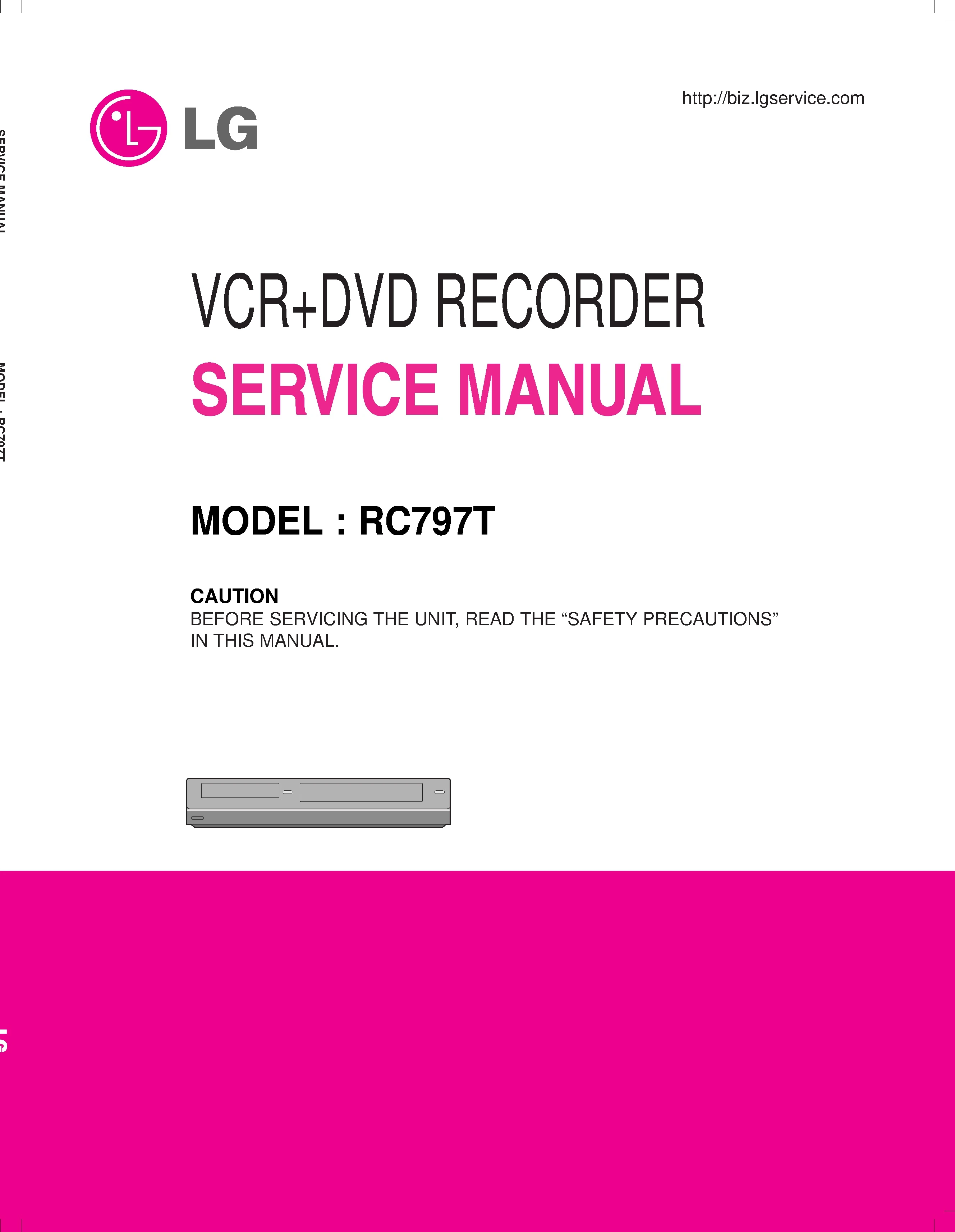 Lg rc797t service manual cover