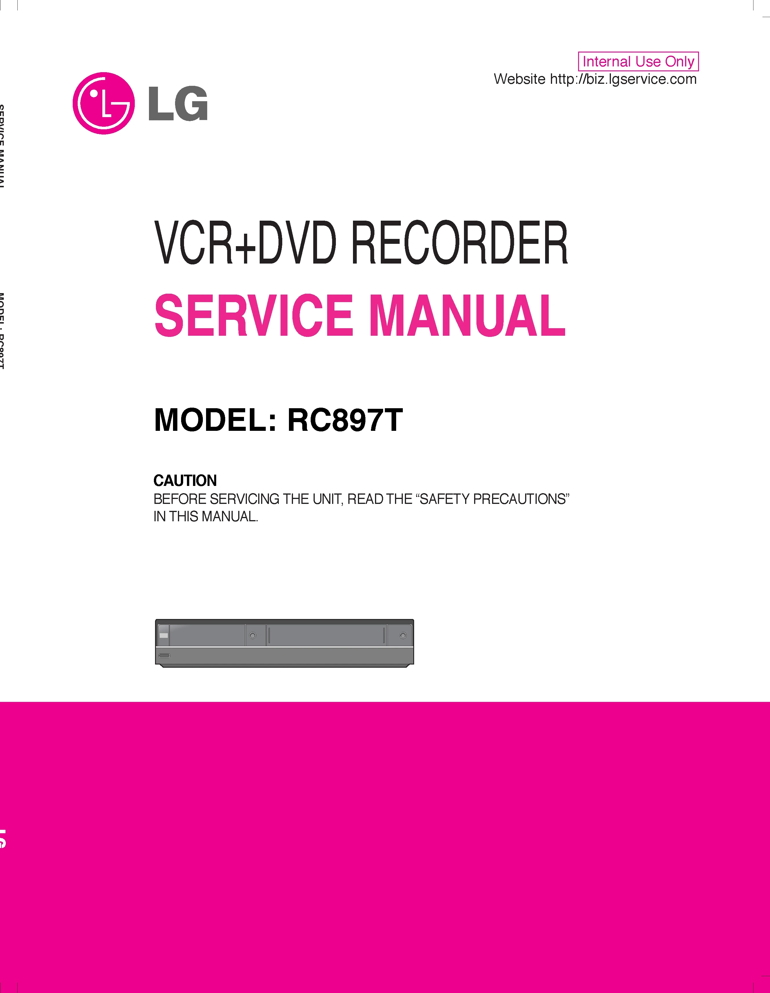 Lg rc897t service manual cover