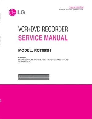 Lg rct689h service manual cover