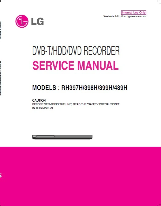 Lg rh397h service manual cover