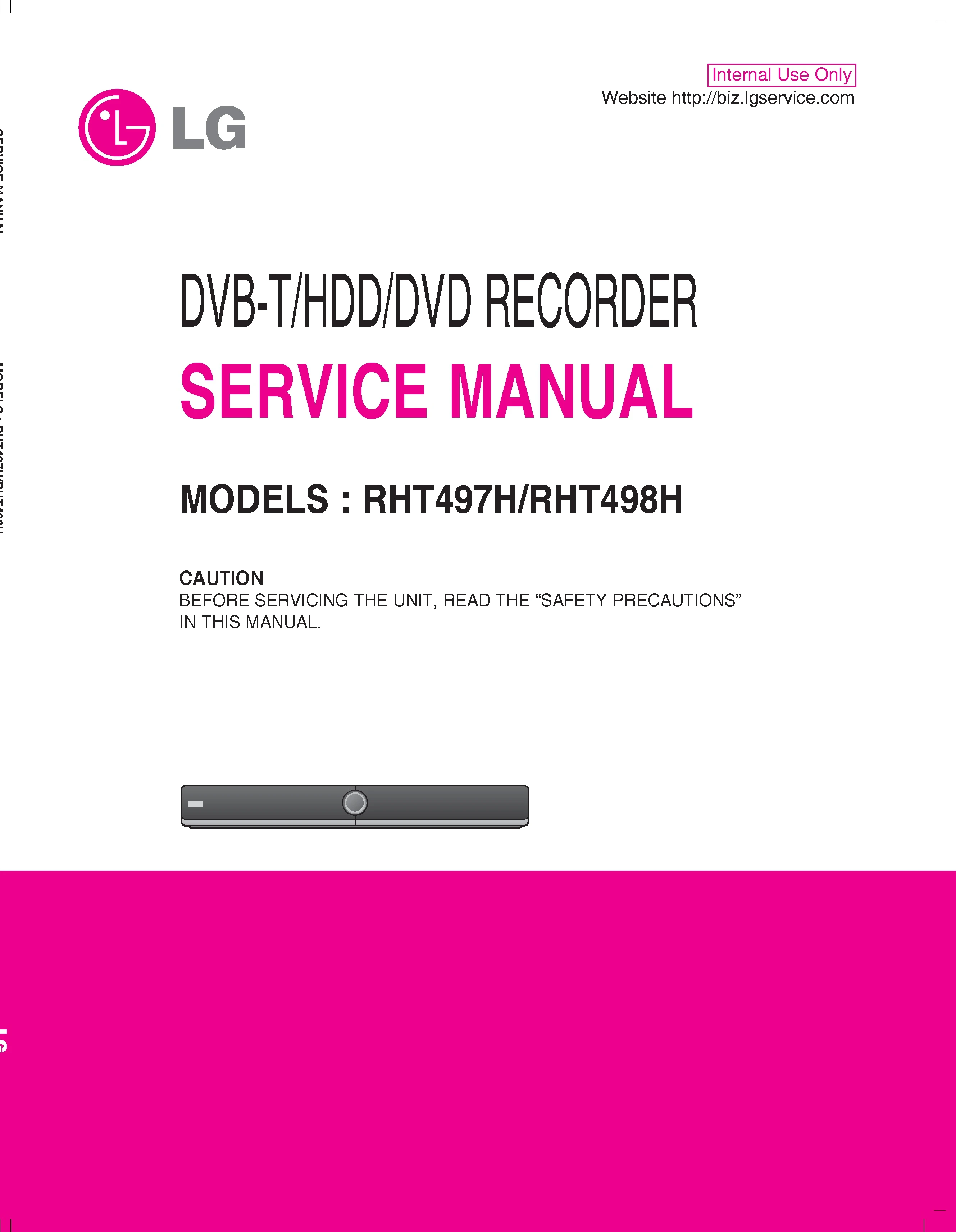 Lg rht498h service manual cover