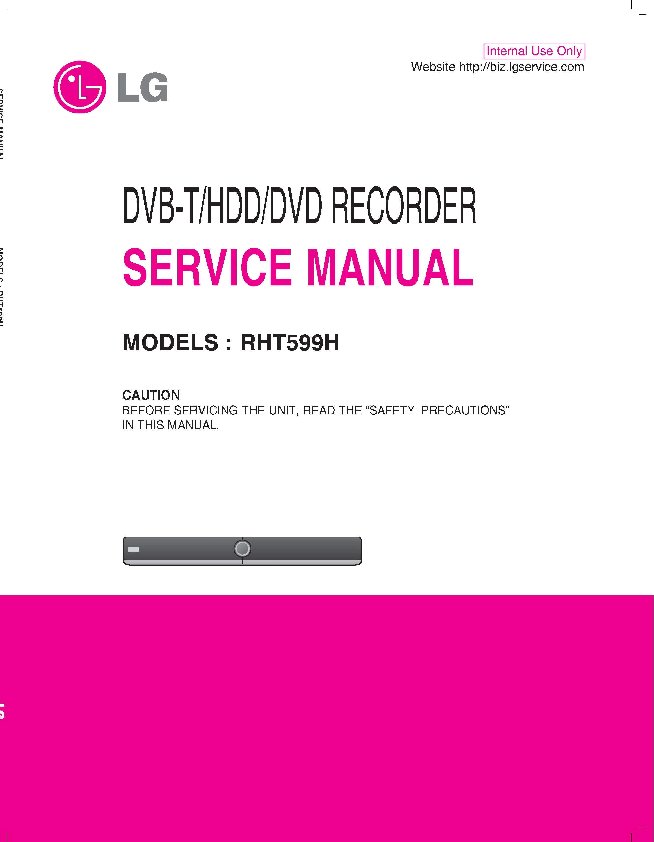 Lg rht599h service manual cover