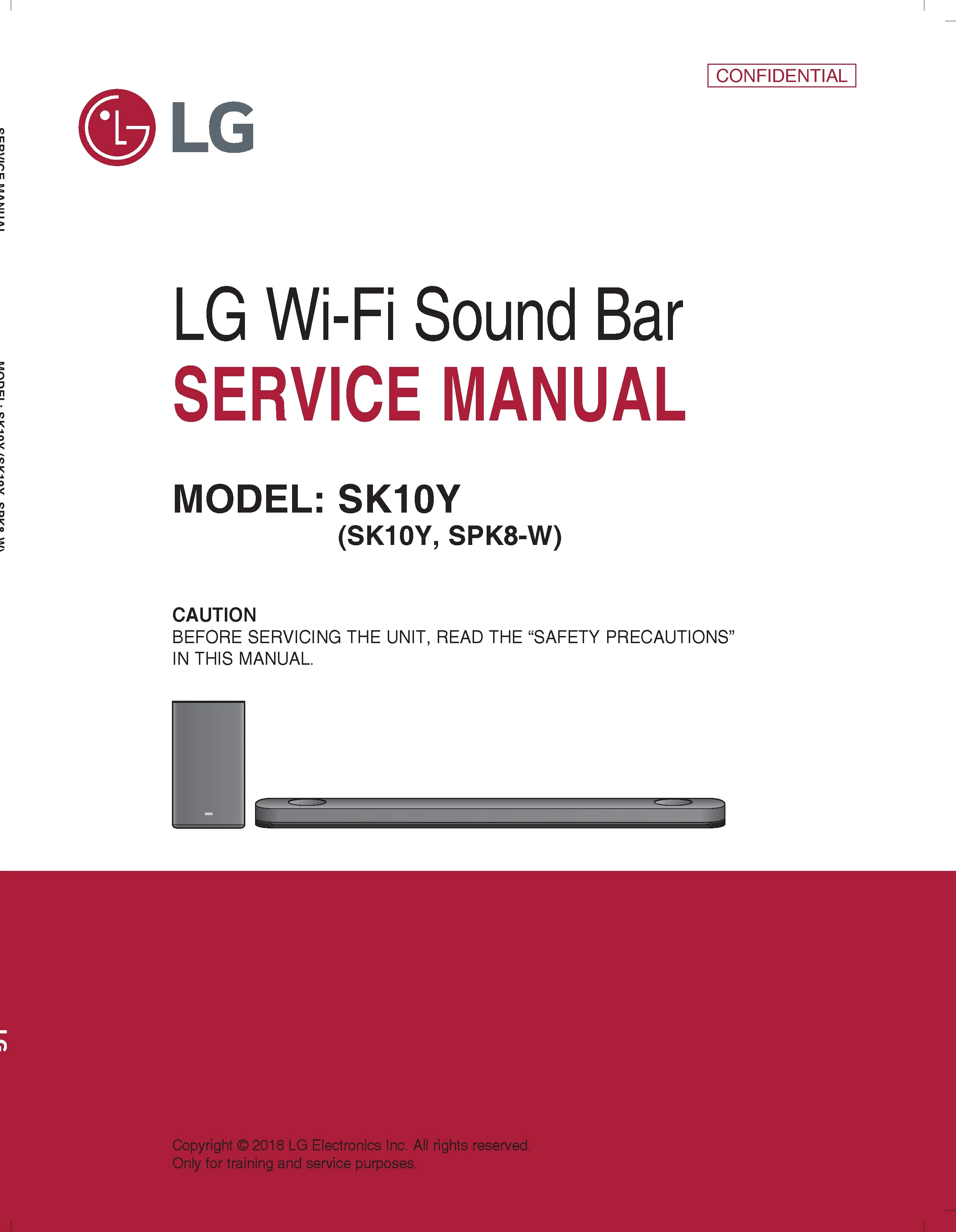Lg sk10y service manual cover