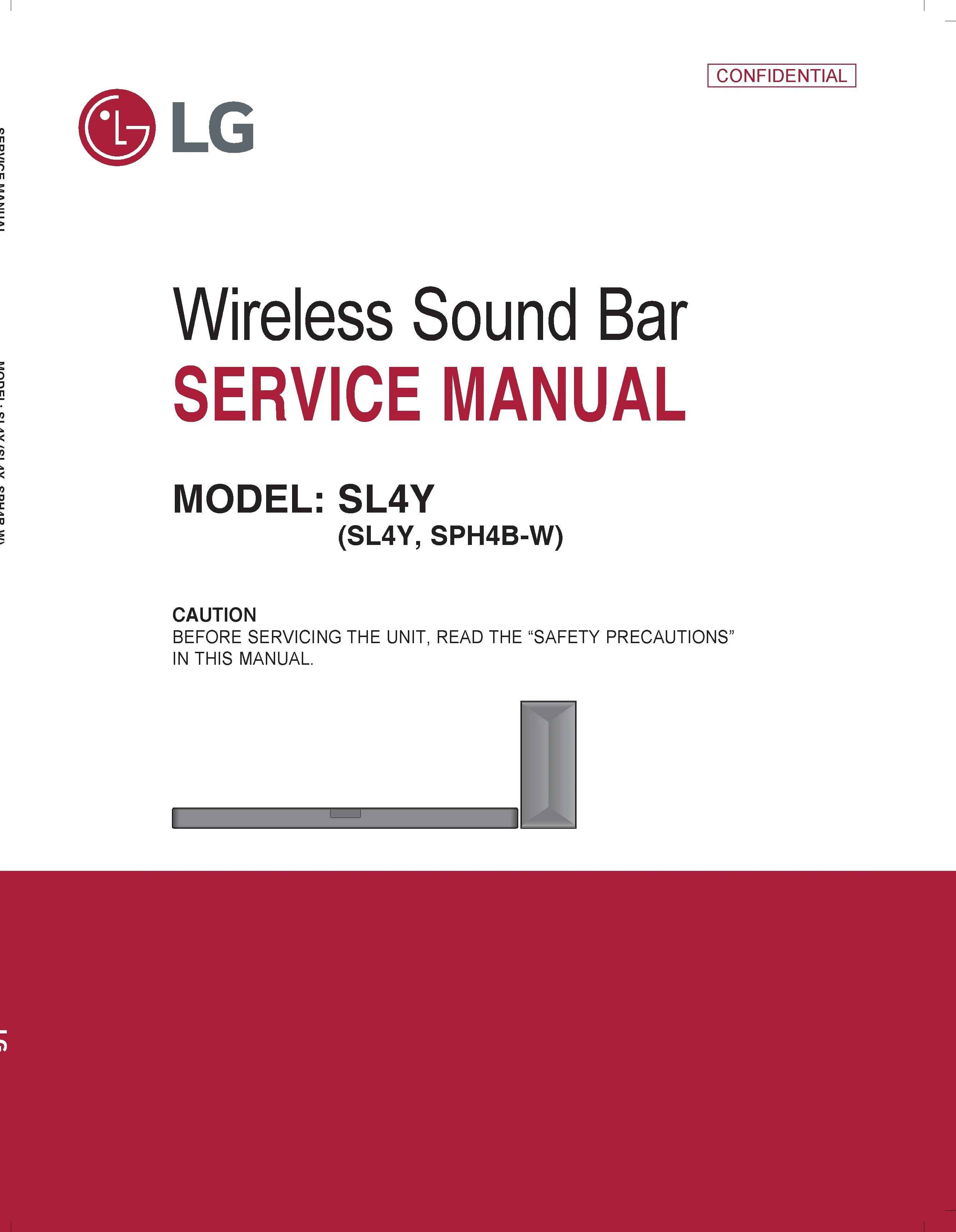 Lg sl4y service manual cover