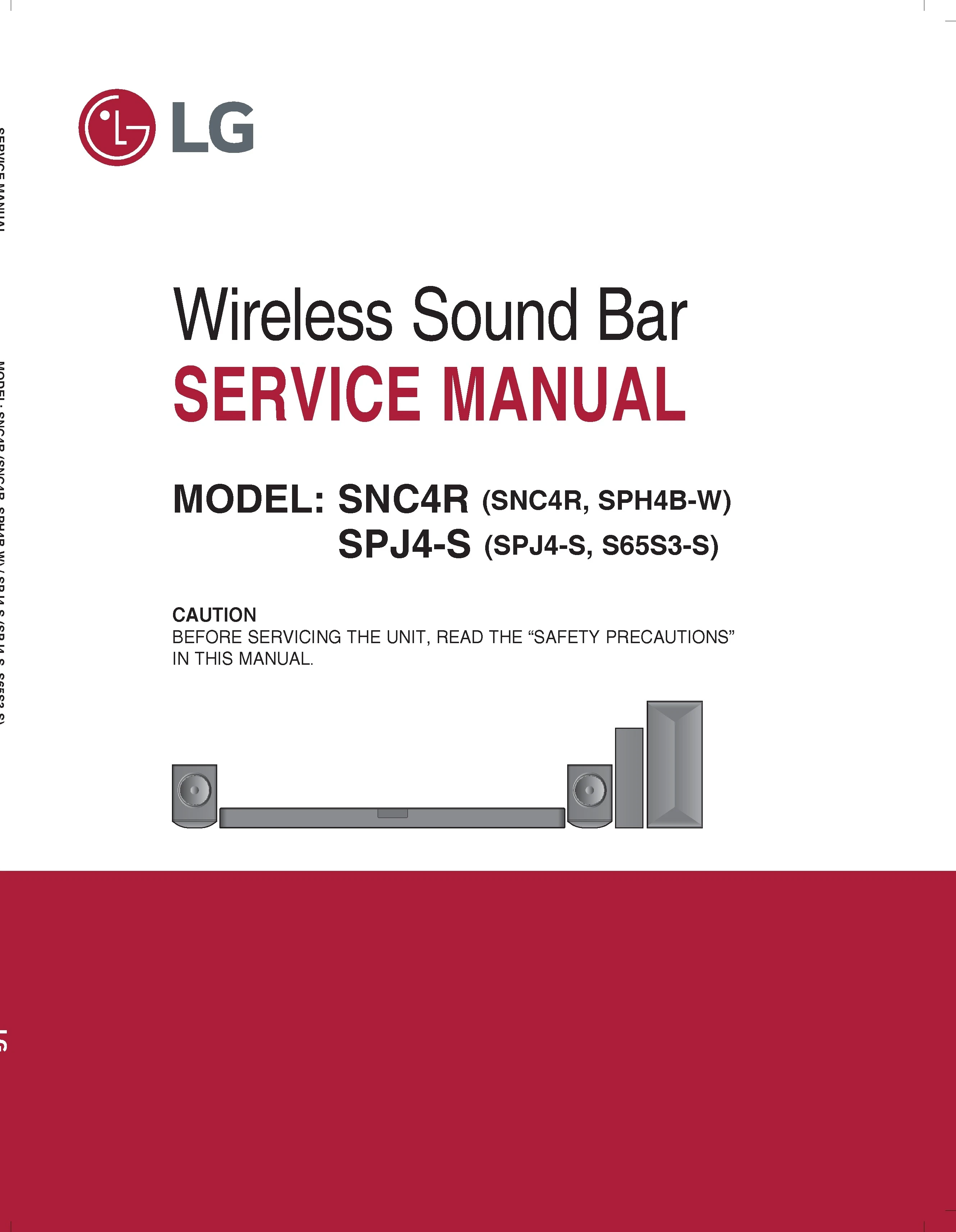 Lg snc4r spj4 s service manual cover