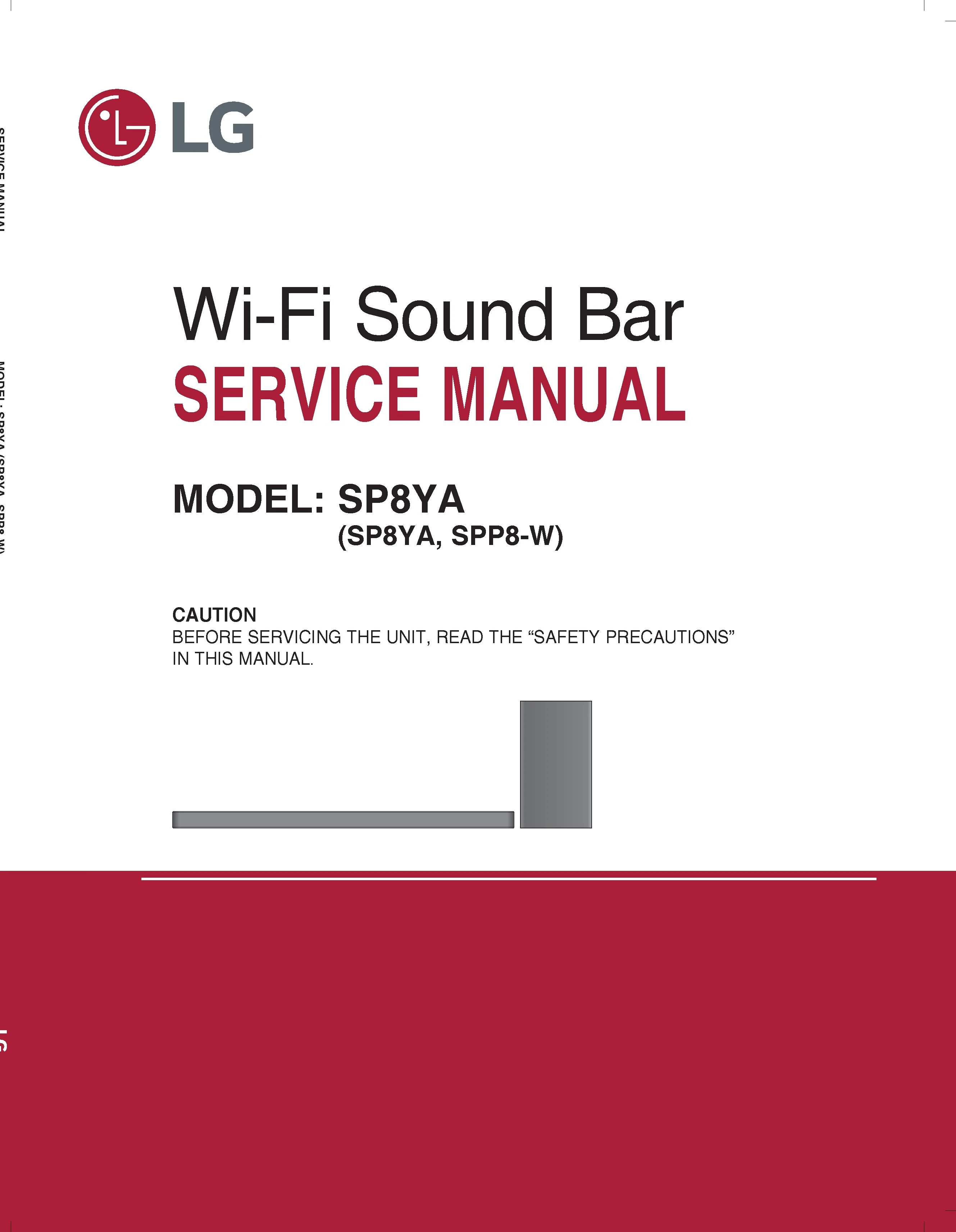 Lg sp8ya service manual cover
