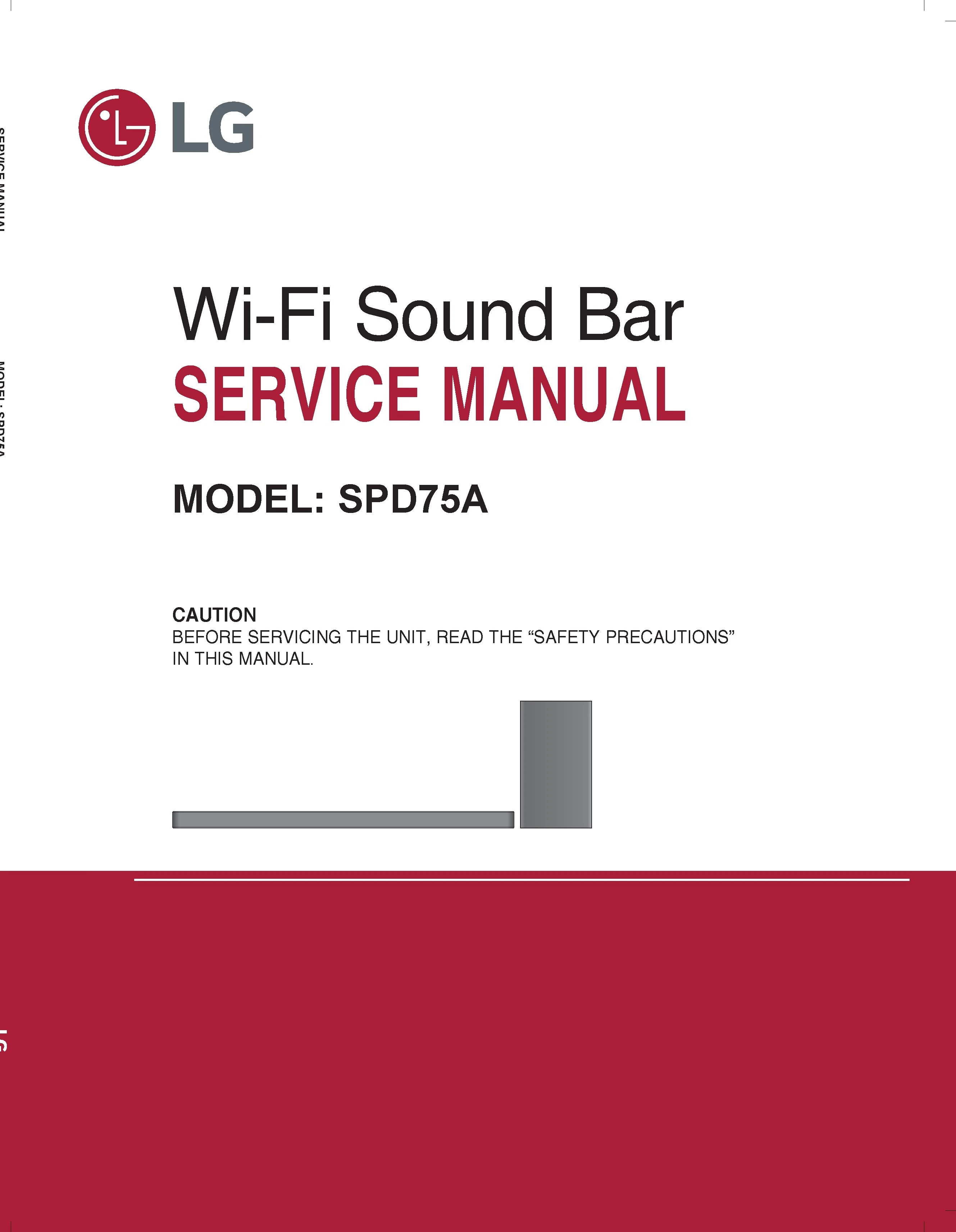 Lg spd75a service manual cover