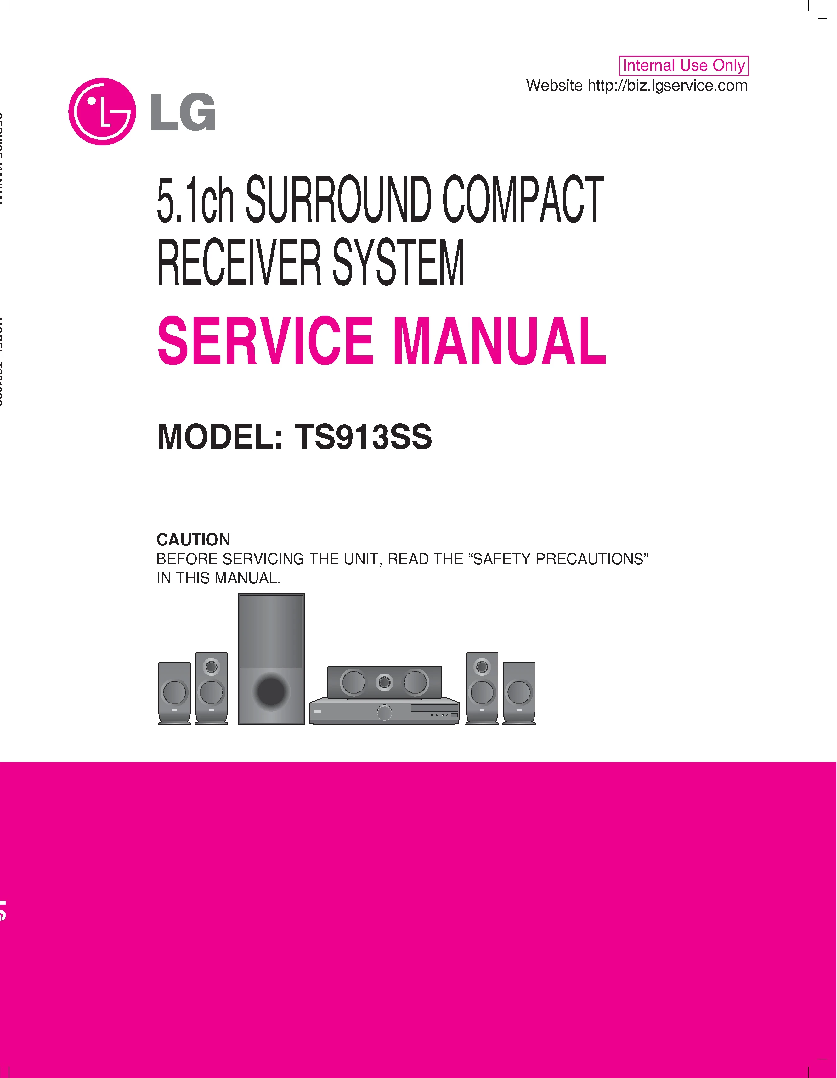 Lg ts913ss service manual cover