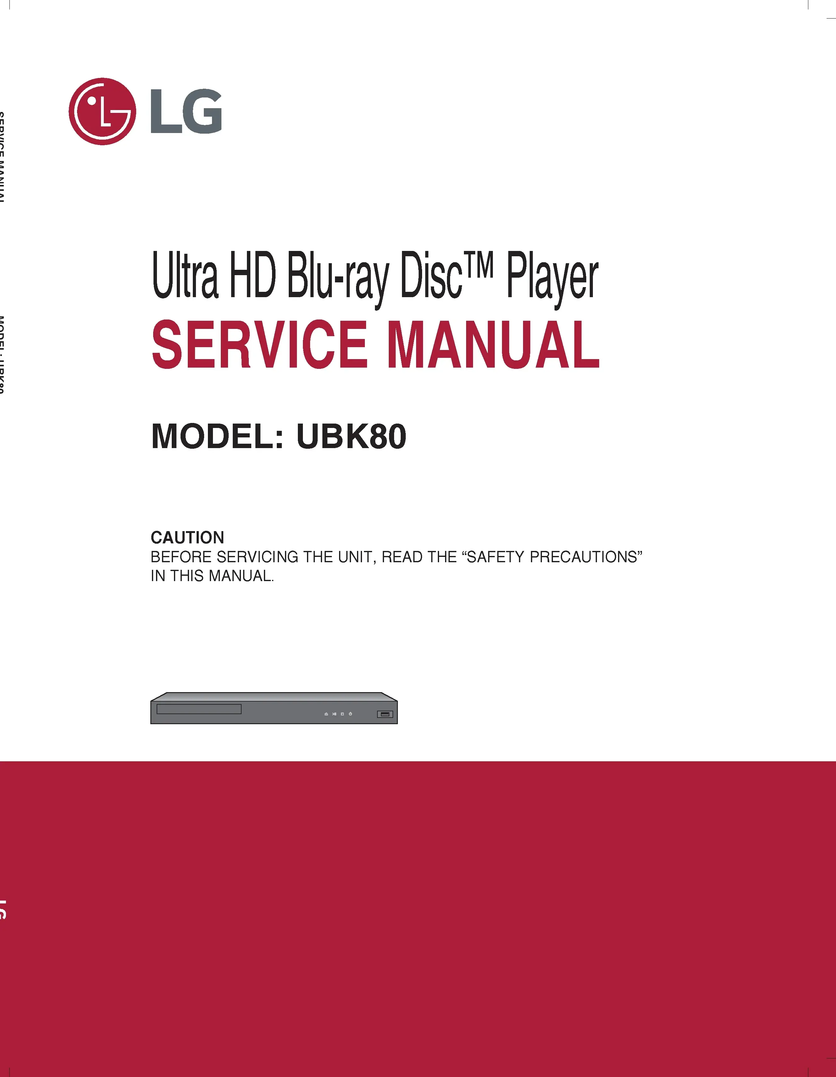 Lg ubk80 service manual cover
