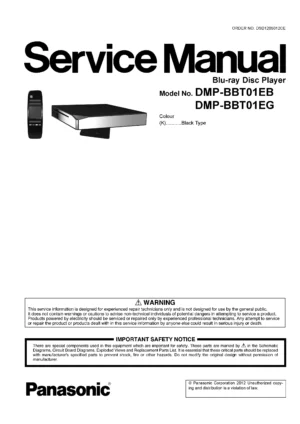 Panasonic dmp bbt01 bbt01eb bbt01eg service manual cover