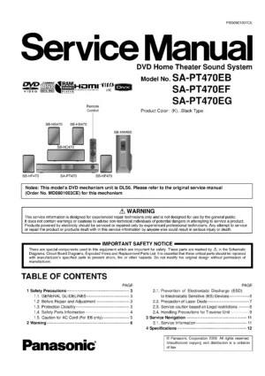 Panasonic sc pt470 pt470eb pt470ef pt470eg service manual cover