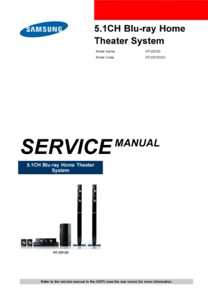 Samsung ht d5130 service manual cover