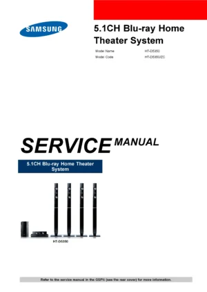 Samsung ht d5350 service manual cover